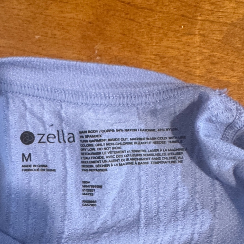 Zella Soft Periwinkle Short Sleeve Tee - Picture 3 of 3